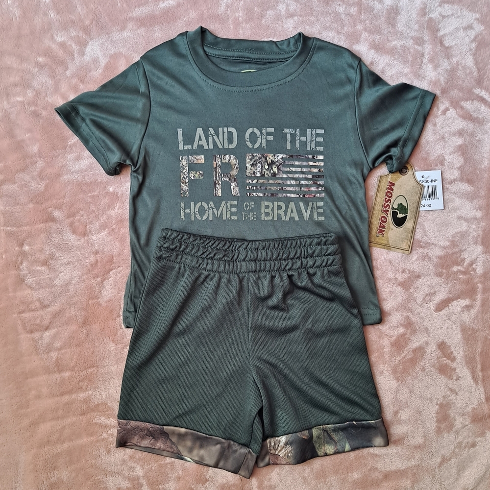 Mossy Oak Toddler Shirt And Short Set
